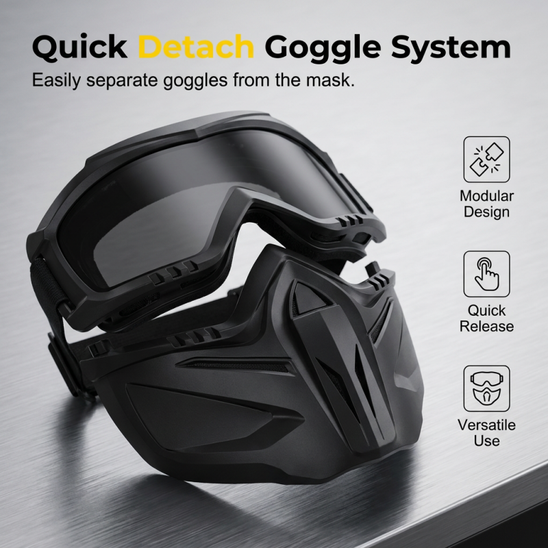 ⏳LAST DAY SALE🌟Detachable Full Face Goggle Mask