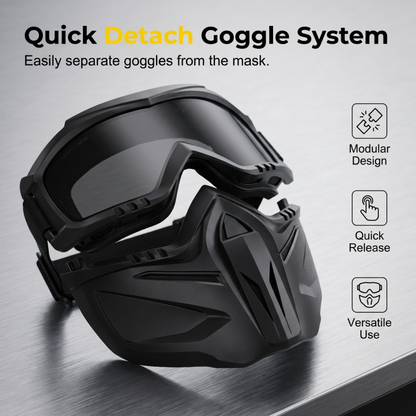 ⏳LAST DAY SALE🌟Detachable Full Face Goggle Mask