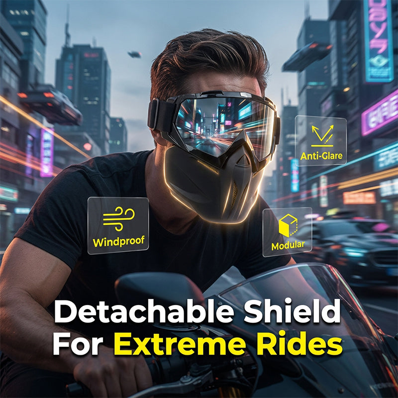 ⏳LAST DAY SALE🌟Detachable Full Face Goggle Mask