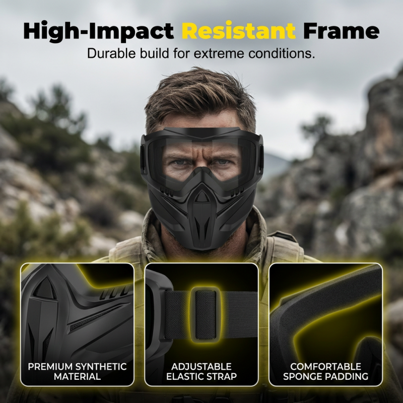 ⏳LAST DAY SALE🌟Detachable Full Face Goggle Mask