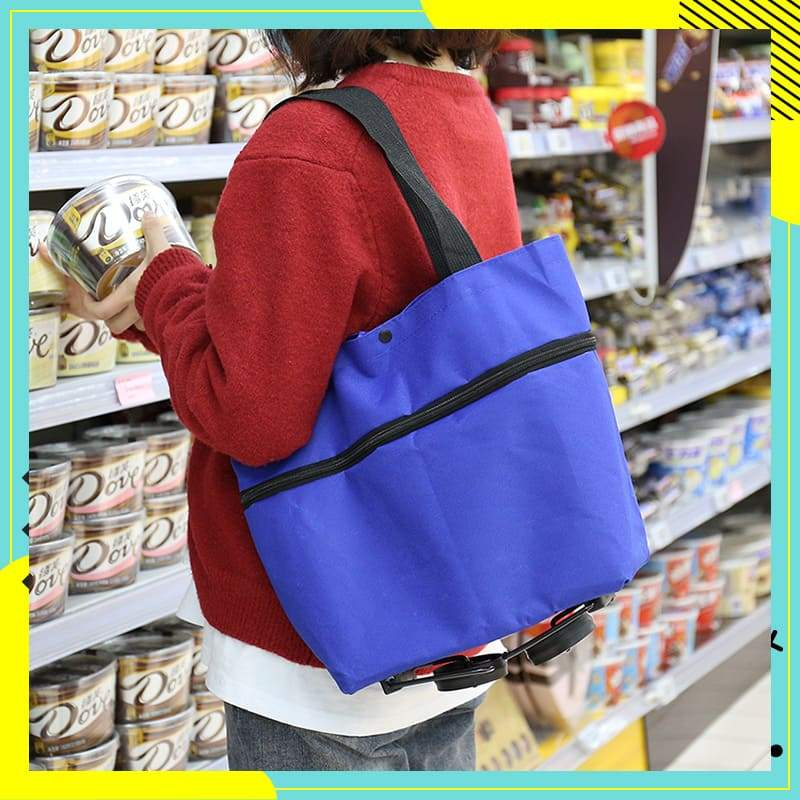 🔥LAST DAY-50% OFF🔥 2 in 1 Foldable Shopping Cart🎁