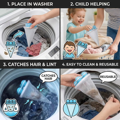 🔥ONLY 9.99🔥🧺Washing Machine Filter Bag 🧼