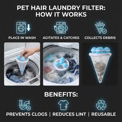 🔥ONLY 9.99🔥🧺Washing Machine Filter Bag 🧼
