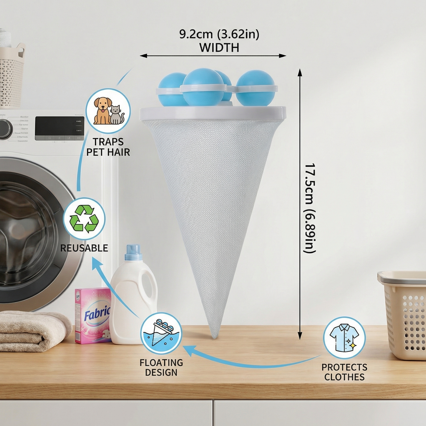 🔥ONLY 9.99🔥🧺Washing Machine Filter Bag 🧼